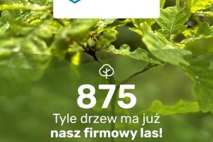 875 drzew w 5 miesięcy ? razem z klientami sadzimy las przyszłości!