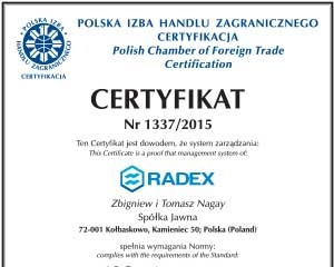 2018 // Uzyskanie Certyfikatu ISO 9001:2015