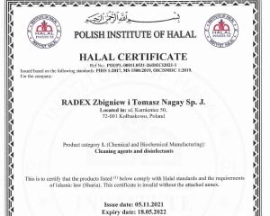 2021 // Certyfikat Halal