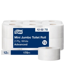 Papier toaletowy mini jumbo biały 120278